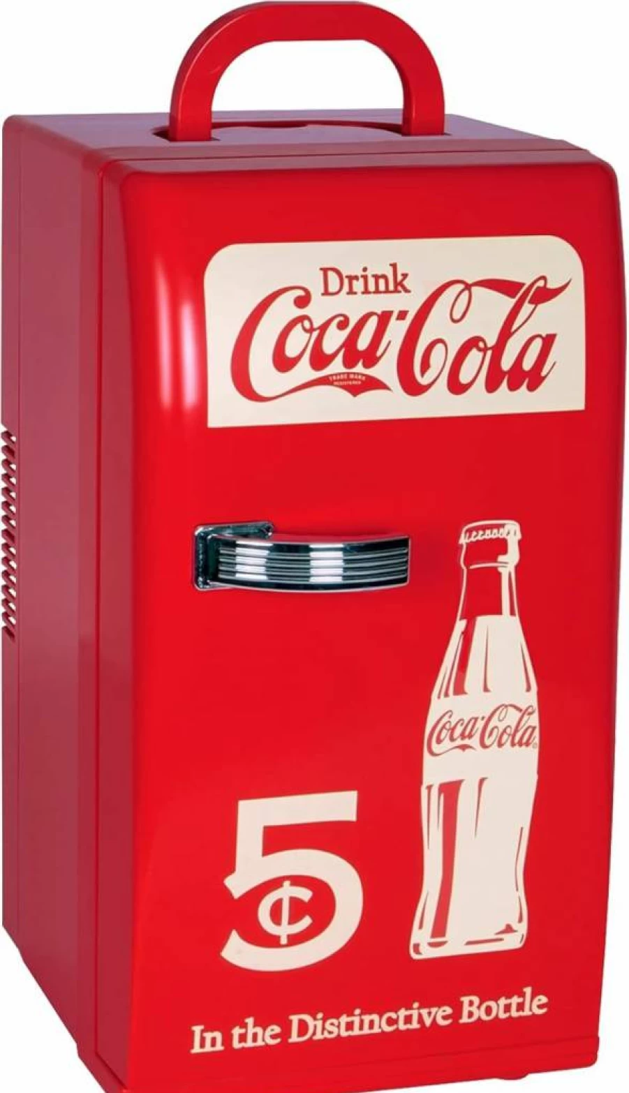 Koolatron Mini Fridge - 18 Can Portable Beverage Cooler for Car, Office, Dorm, Outdoor, 12V/110V Compact Refrigerator for Soda, Wine, Drinks, Breast Milk