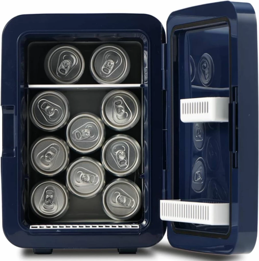 Ukonic 10L Portable Mini Fridge for Dallas Cowboys Fans - AC/DC Powered NFL Cooler with Official Logo, Ideal for Car, Office & Tailgates