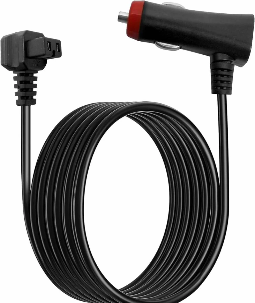 PORFRITOR 12V/24V DC Power Cord for Car Refrigerator & Freezer - 8.5ft Heavy Duty Cable Compatible with Portable 12 Volt Fridges