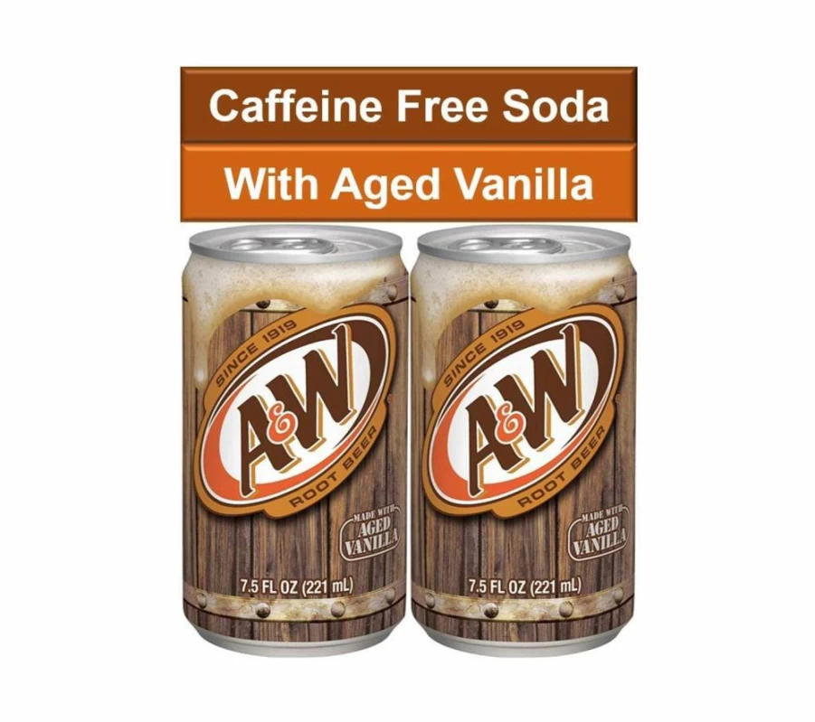 SUPOOBE Root Beer Mini Cans 7.5 Oz - 24 Pack Bulk Soda for Pantry, Fridge & Snack Storage - Small Beverage Supplies for Kitchen, Bedroom or Office