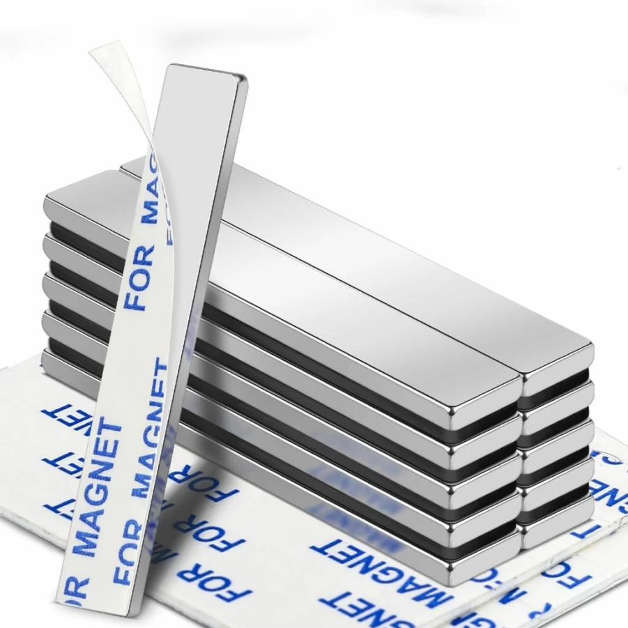VSKIZ 150Pcs Small Neodymium Bar Magnets, 0.39x0.2x0.08 Inches Strong Rare Earth Rectangular Magnets for Crafts, DIY, Office, Whiteboard, Refrigerator