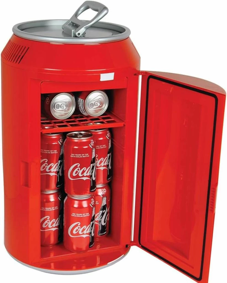Koolatron Mini Fridge - 12 Can Portable Beverage Cooler For Soda, Wine, Breast Milk, 12V/110V Table Top Refrigerator For Car, Office, Dorm, Outdoor, Patio