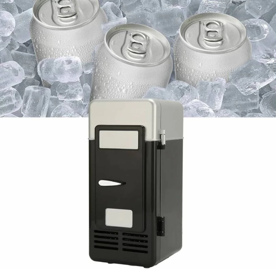 LBEC Tiny USB Mini Fridge - Portable, Low Noise, Strong Cooling for Office, Car, Home, Dorm, and Travel
