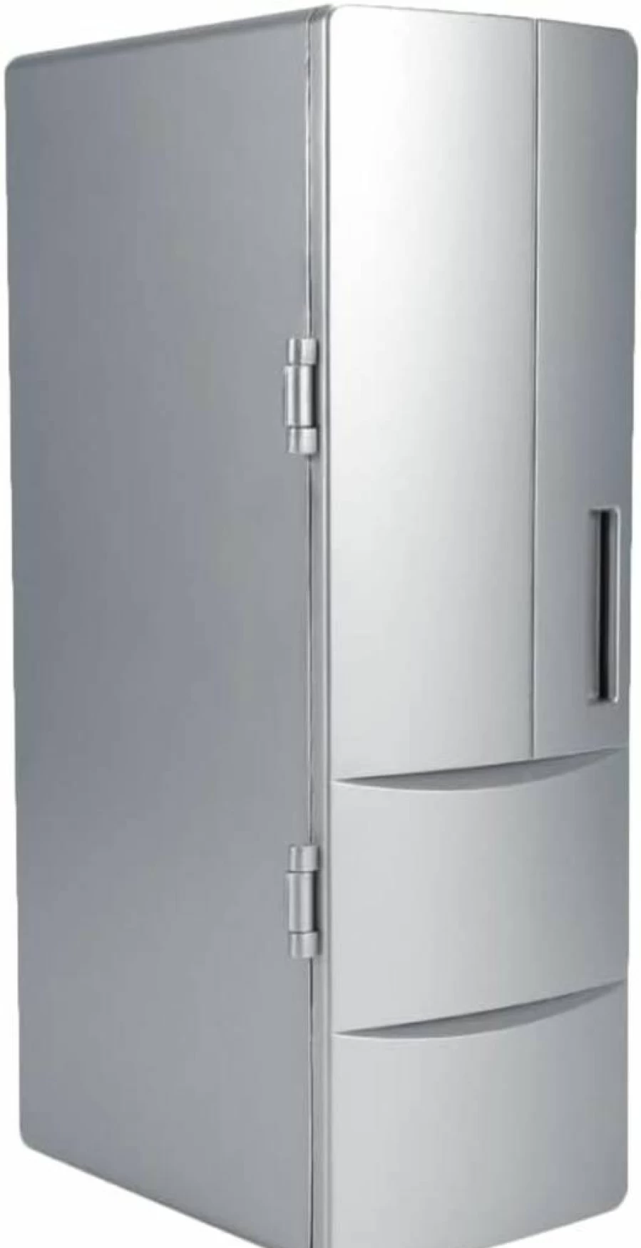 Riloer Rose Gold Magnetic Dual-Use USB Mini Fridge - 5V 10W Cooling (8-9°C) & Heating (40-65°C) for Skincare Beverages