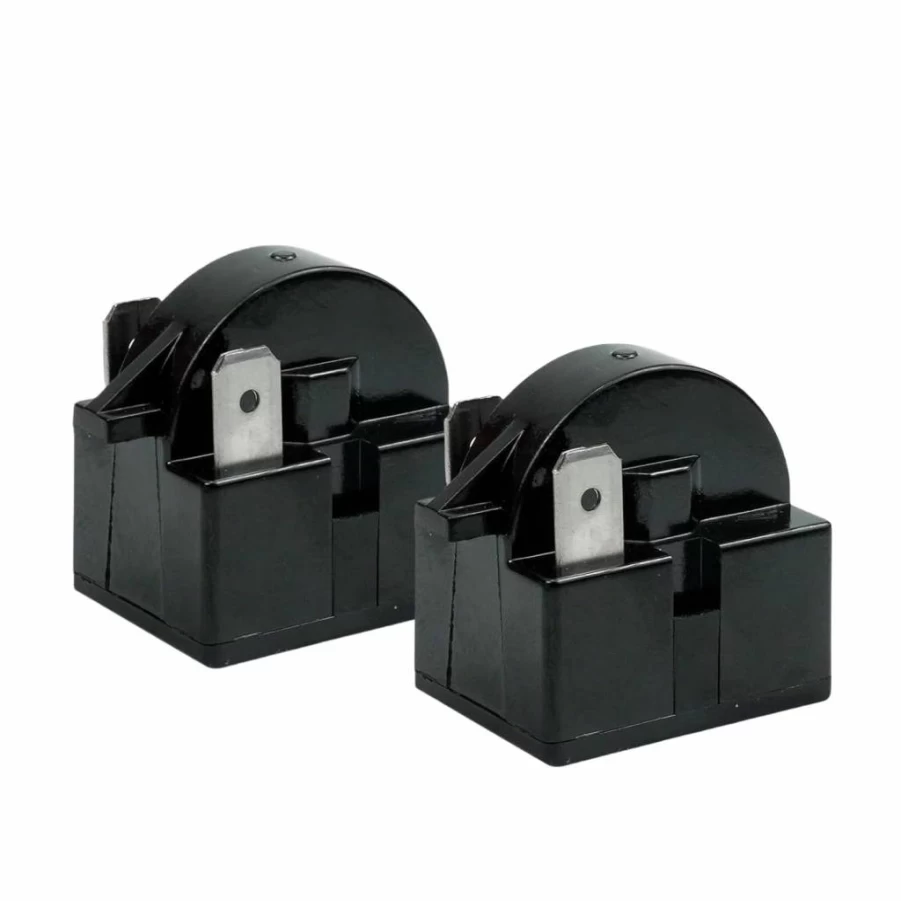 Ninawesome QP-02-4.7G 3-Pin 4.7 Ohm PTC Starter Relay (2-Pack) - Compatible with Vissani, Danby Compressors, Mini Fridges, Beverage Coolers & Freezers