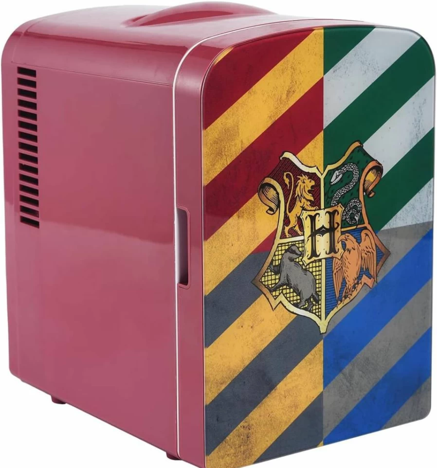 Ukonic Harry Potter Mini Fridge 6 Can 4L Portable Cooler AC/DC Powered Hogwarts Themed