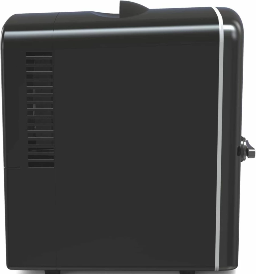 Frigidaire Retro Mini Fridge - 6 Can Portable Cooler for Car, Office, Bedroom, Dorm | AC/DC Power, Compact Black Design