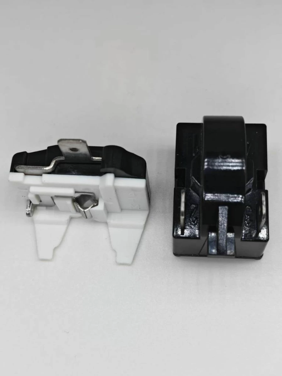 2-Pin PTC Refrigerator Starter Relay and Overload Protector Replacement - 2-Piece Set (Generic)