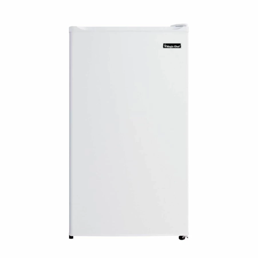Magic Chef 3.5 Cu Ft Compact Refrigerator - Energy Efficient Mini Fridge with Manual Defrost, Perfect for Dorm, Office & Small Spaces, White (MCBR350W2)
