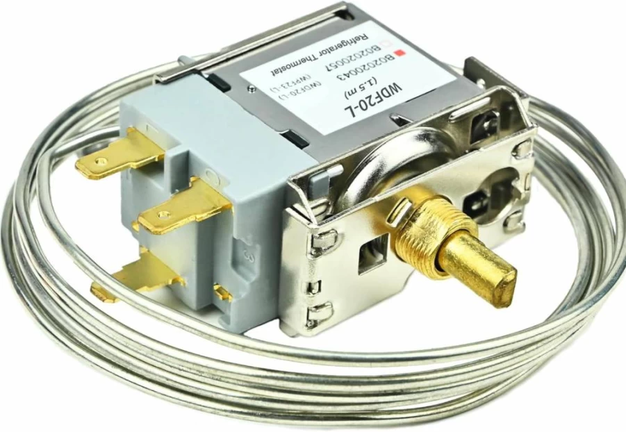 Girrseft Universal Refrigerator Freezer Thermostat WDF20-L with 59-Inch Long Probe, Replacement Cold Control Temperature Regulator for Fridge, Mini Fridge, and Freezer Units