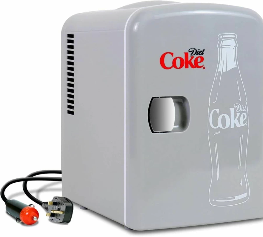 Koolatron 6 Can Mini Fridge - Portable Cooler for Soda, Wine & Breast Milk, 12V/110V Power for Car, Office, Dorm, Outdoor & Patio Use