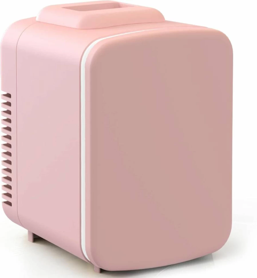 Simple Deluxe 4L Mini Fridge - Portable Cooler & Warmer for Skincare, Beverages, Cosmetics | Freon-Free, Compact Design for Bedroom & Office | White