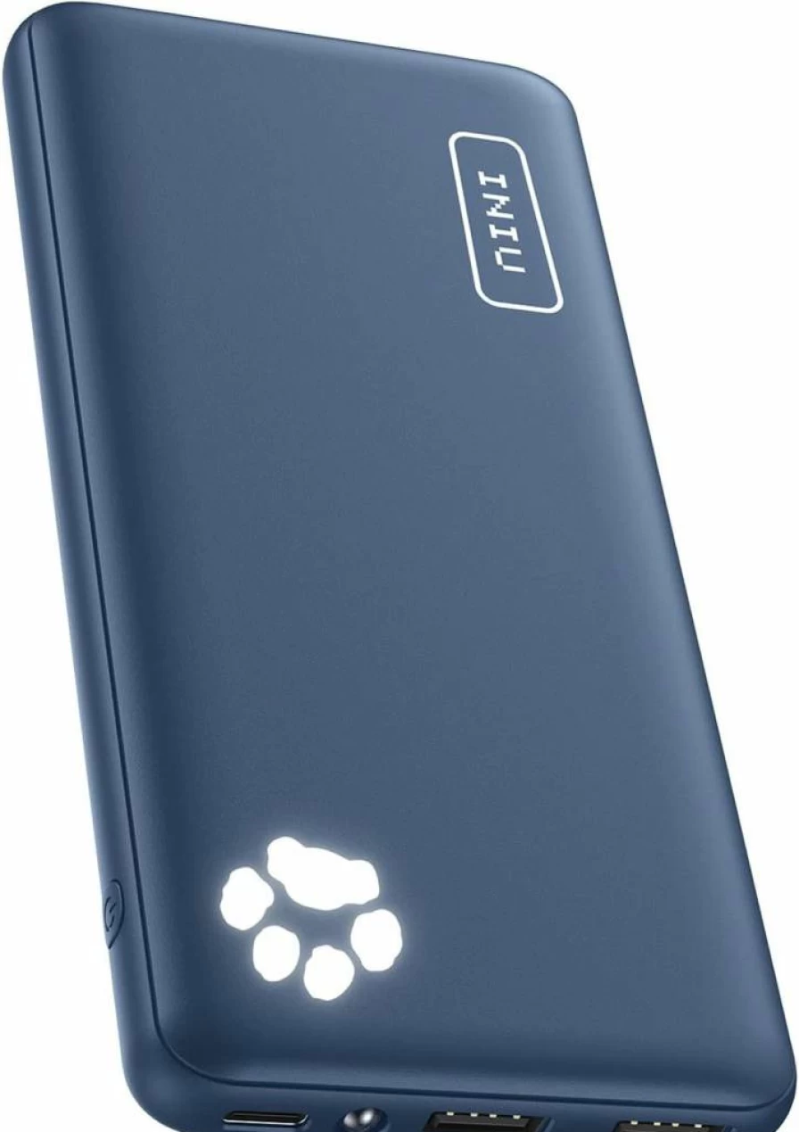 INIU 10000mAh USB-C Power Bank - Slim Portable Charger for iPhone 16/15/14, Samsung Galaxy S22/S21, iPad, Fast 5V/3A External Battery Pack