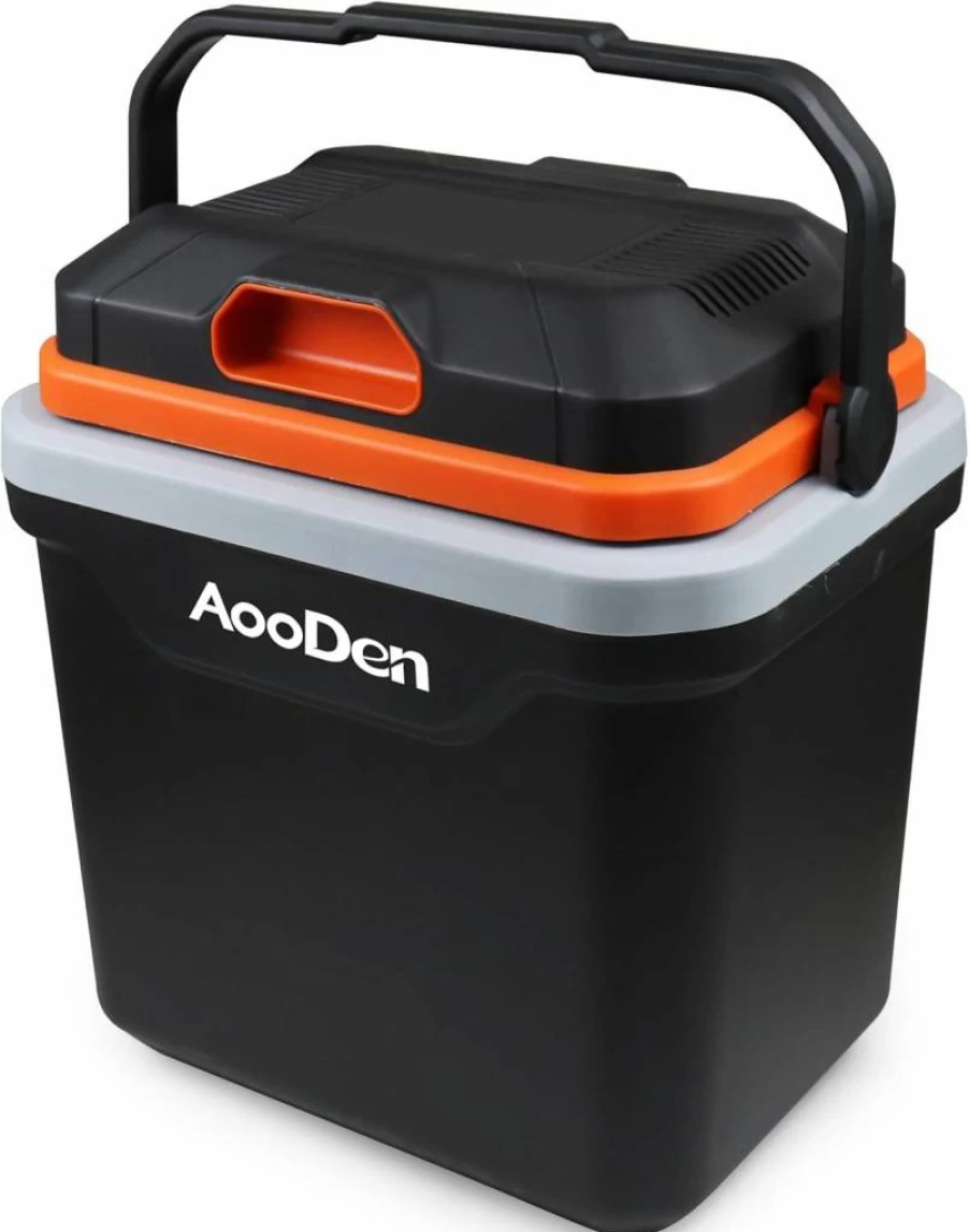 AooDen 4L Portable Electric Cooler and Warmer - 12V/24V DC & 120V AC Iceless Mini Fridge for Car, Travel, Office, Dorm, Home, Skincare