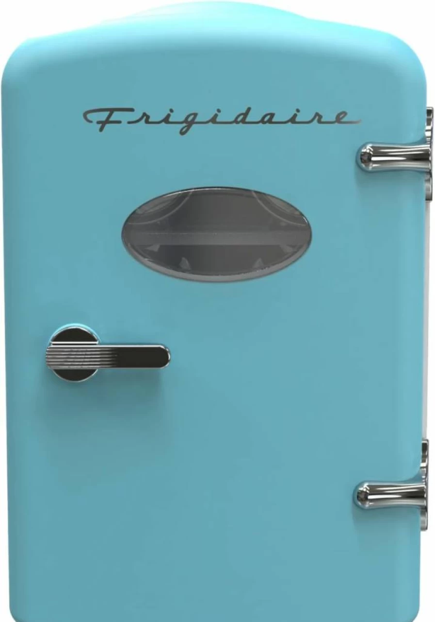 Frigidaire Retro Mini Fridge - 6 Can Portable Cooler for Car, Office, Bedroom, Dorm | AC/DC Power