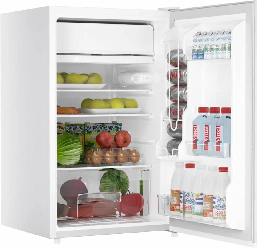 Jojoka 4.3 Cu.Ft Compact Mini Fridge with Freezer, Single Door Refrigerator with Adjustable Temperature, Removable Shelves & Crisper for Bedroom, Dorm, Office, RV
