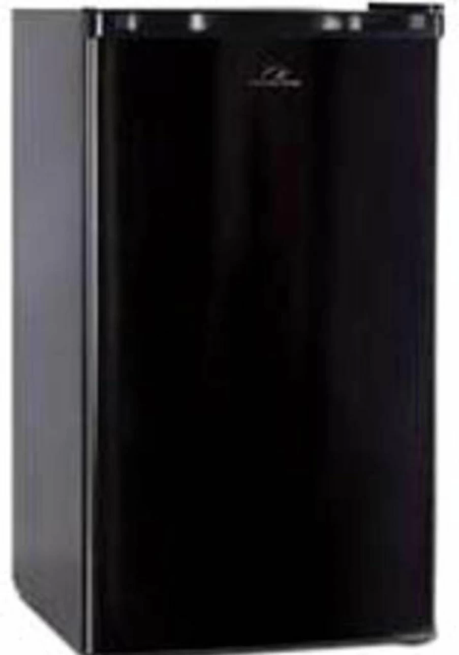 Commercial Cool 2.6 Cu. Ft. Black Mini Fridge with Freezer - Compact Single Door Refrigerator for Home or Office