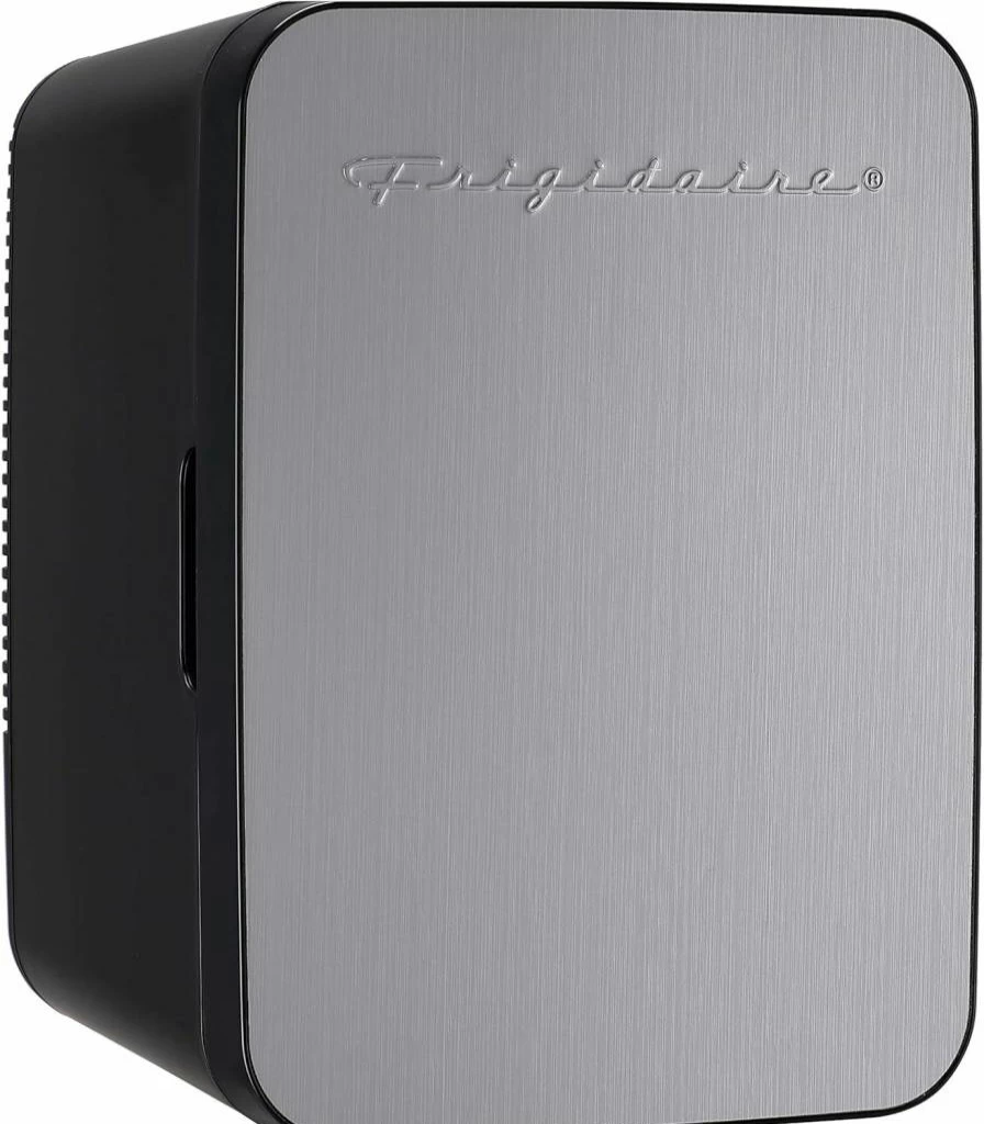 Frigidaire EFMIS188-SS 10 Liter Portable Mini Fridge for 15 Cans - Brushed Stainless Steel Compact Refrigerator