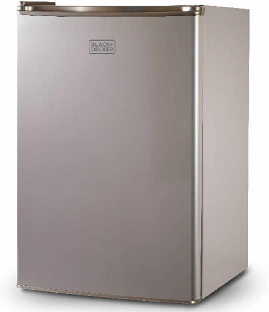 BLACK+DECKER 1.7 Cu Ft Energy Star Mini Fridge with Freezer - Compact Single Door Refrigerator, Black (BCRK17B)