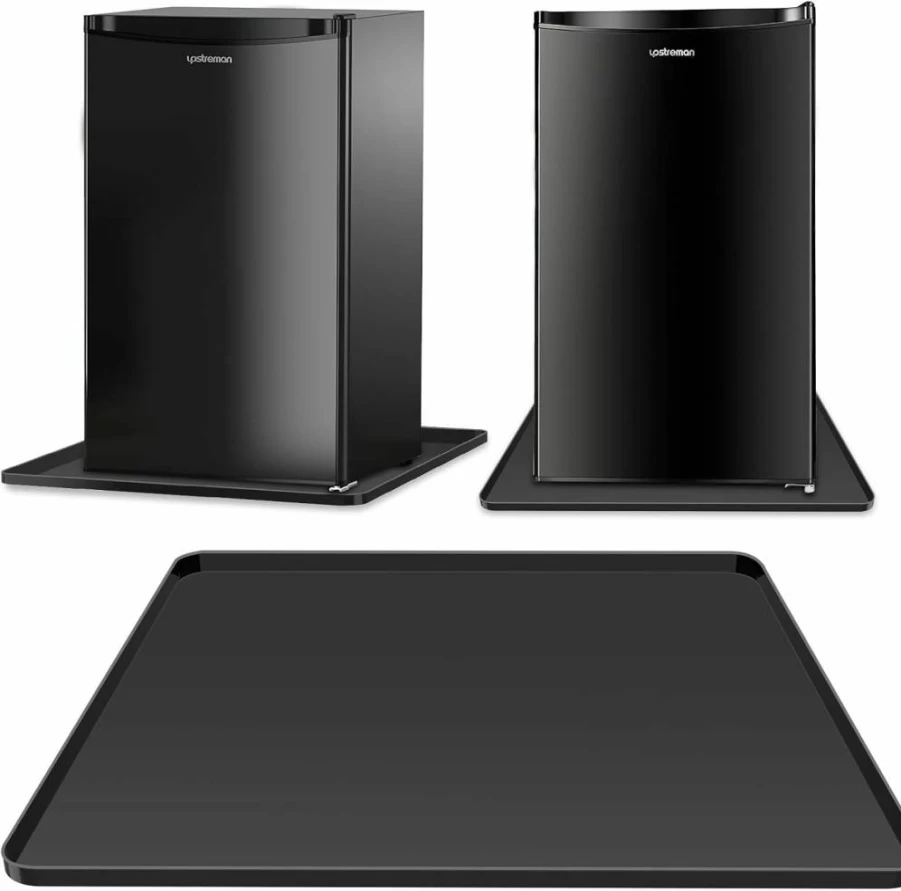 ieesspd Mini Fridge Silicone Mat 24x24 Inch - Leakproof Refrigerator Drip Tray, Water Spill Protector for Floors, Non-Slip Under Appliance Pad (Grey)