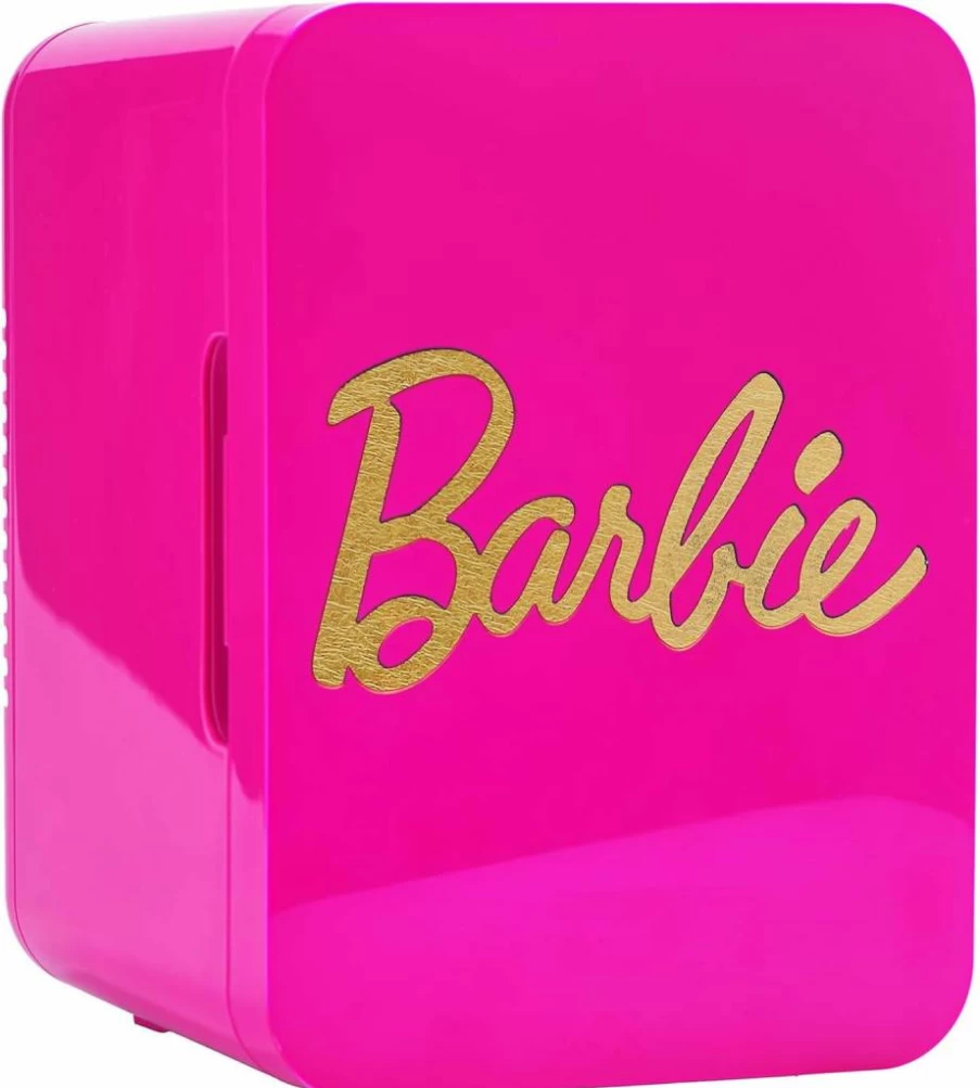 Ukonic 6 Can Mini Fridge Portable AC/DC Power for Barbie Dolls & Small Beverages