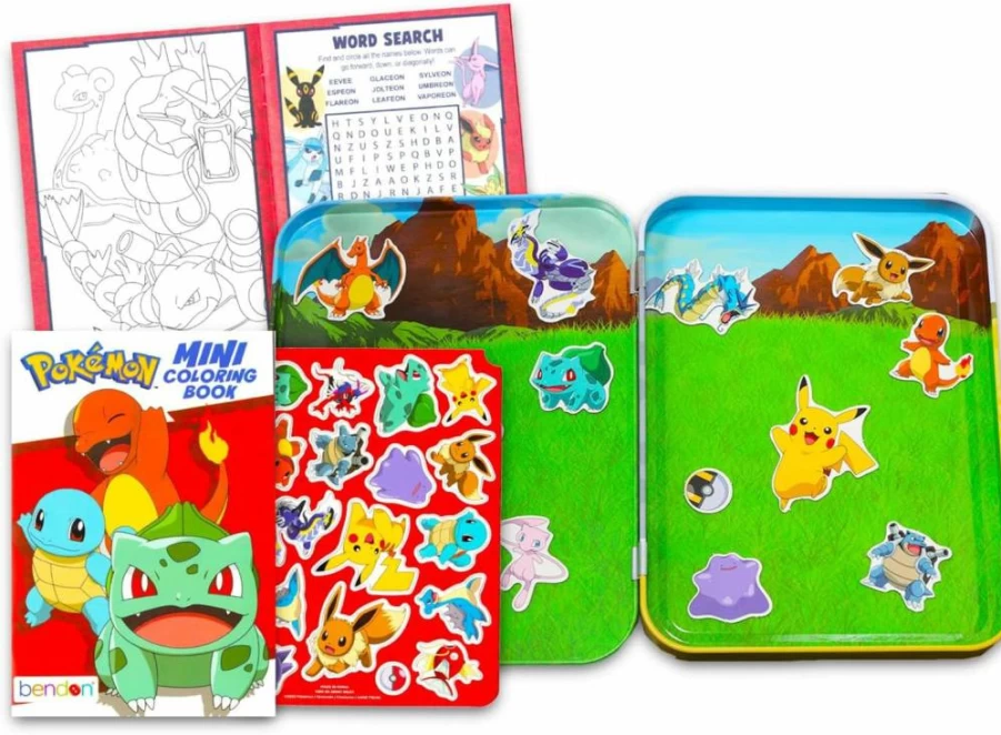 Pokemon Fridge Magnets 36-Piece Set - Kids Learning Toys with Stickers, Magnetic Refrigerator Toys for Toddlers & Children
